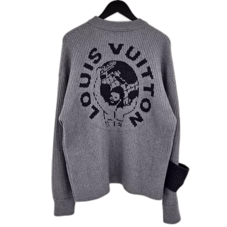 Louis Vuitton Louis Vuitton Louis Vuitton Gray Knitted Sweater with Eart Size US S / EU 44-46 / 1 - 1 Thumbnail