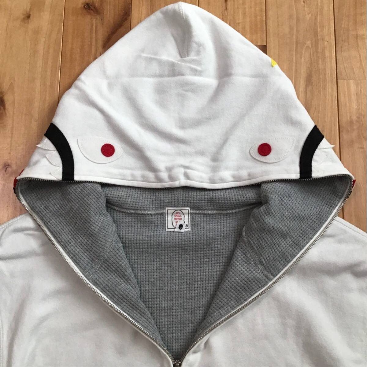 Bape 2005 BAPE 2nd Shark full zip hoodie White a bathing ape NIGO Size US M / EU 48-50 / 2 - 7 Thumbnail