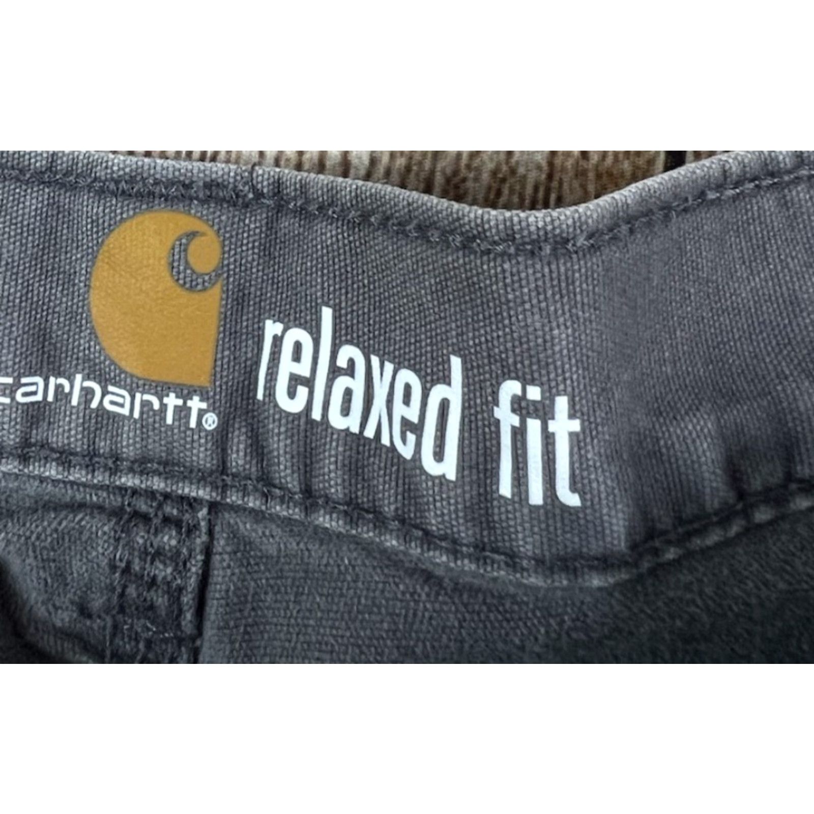 Carhartt Mens Carhartt Cargo Shorts Cotton Stretch Relaxed Fit Gray 40 Casual Workwear Cargo Pocket Inseam 9 in Size US 40 / EU 56 - 3 Thumbnail