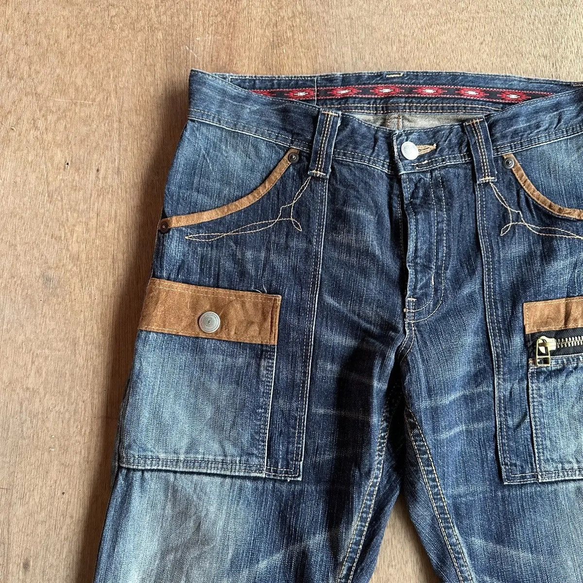 Japanese Brand STEALS🔥DISTRESSED DENIM VINTAGE EDWIN JEAN NICE FADING PANT Size US 34 / EU 50 - 3 Thumbnail