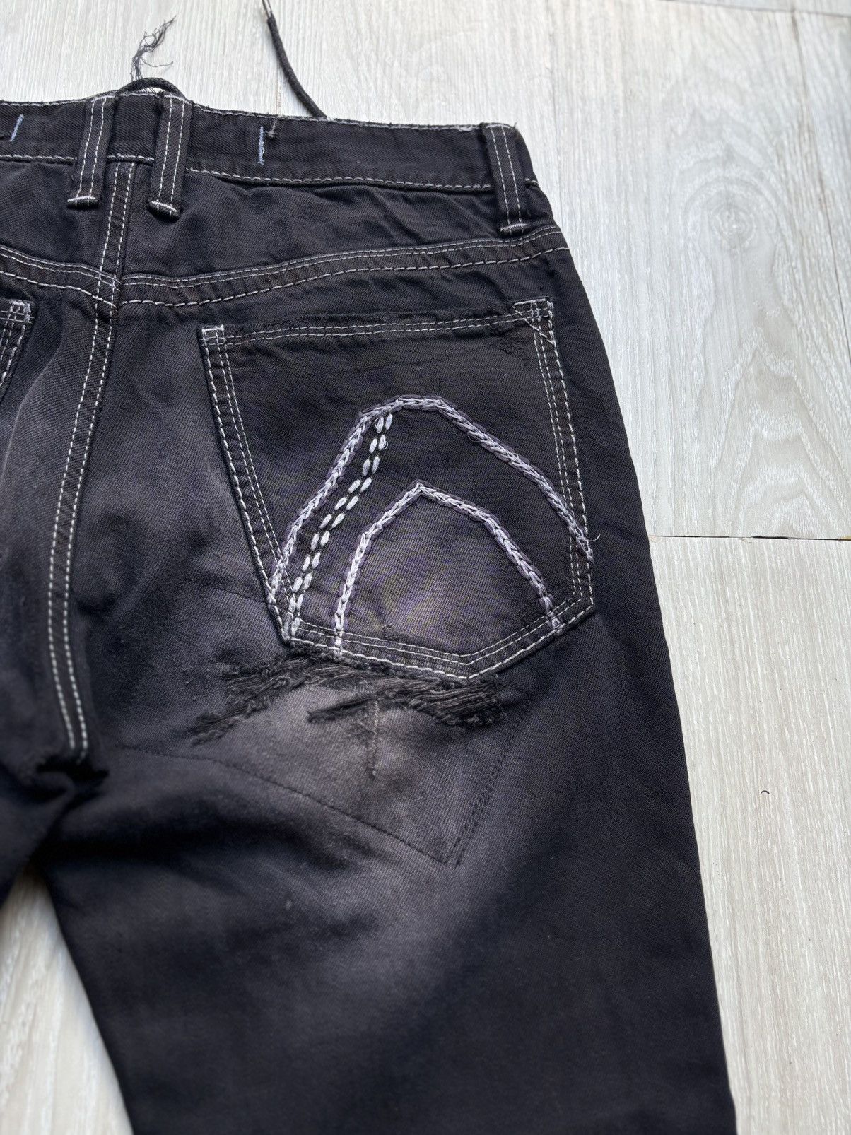 Japanese Brand Buckaroo lace-up baggy jeans Size US 30 / EU 46 - 6 Thumbnail