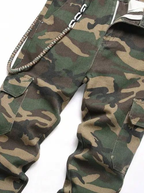 Jean Skinny stacked CARGO military slim jeans Size US 34 / EU 50 - 1 Thumbnail