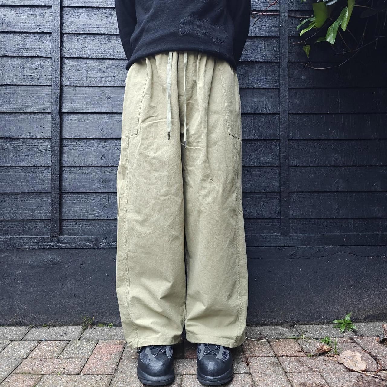 Other Japanese Green Wide Leg Fatigue Balloon Pants Size US 32 / EU 48 - 1 Thumbnail