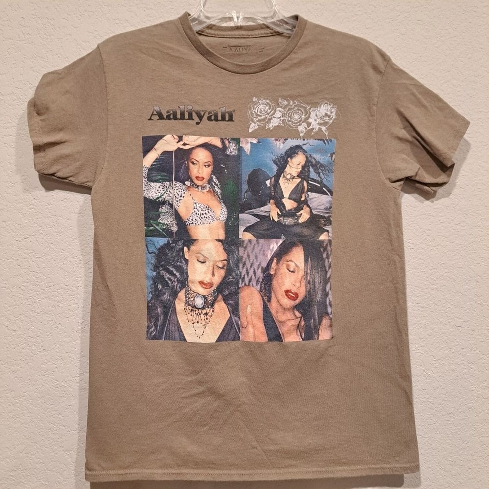 Other Aaliyah t-shirt singer faded beige music pop band shirt M Size M / US 6-8 / IT 42-44 - 1 Thumbnail