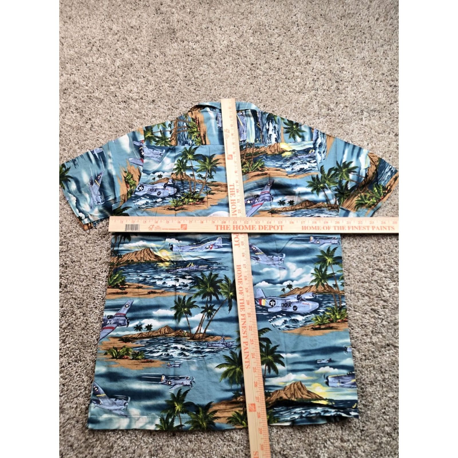 Vintage VINTAGE RJC Hawaiian Shirt Small Mens Blue Pearl Harbor Planes Button Up Size US S / EU 44-46 / 1 - 6 Thumbnail