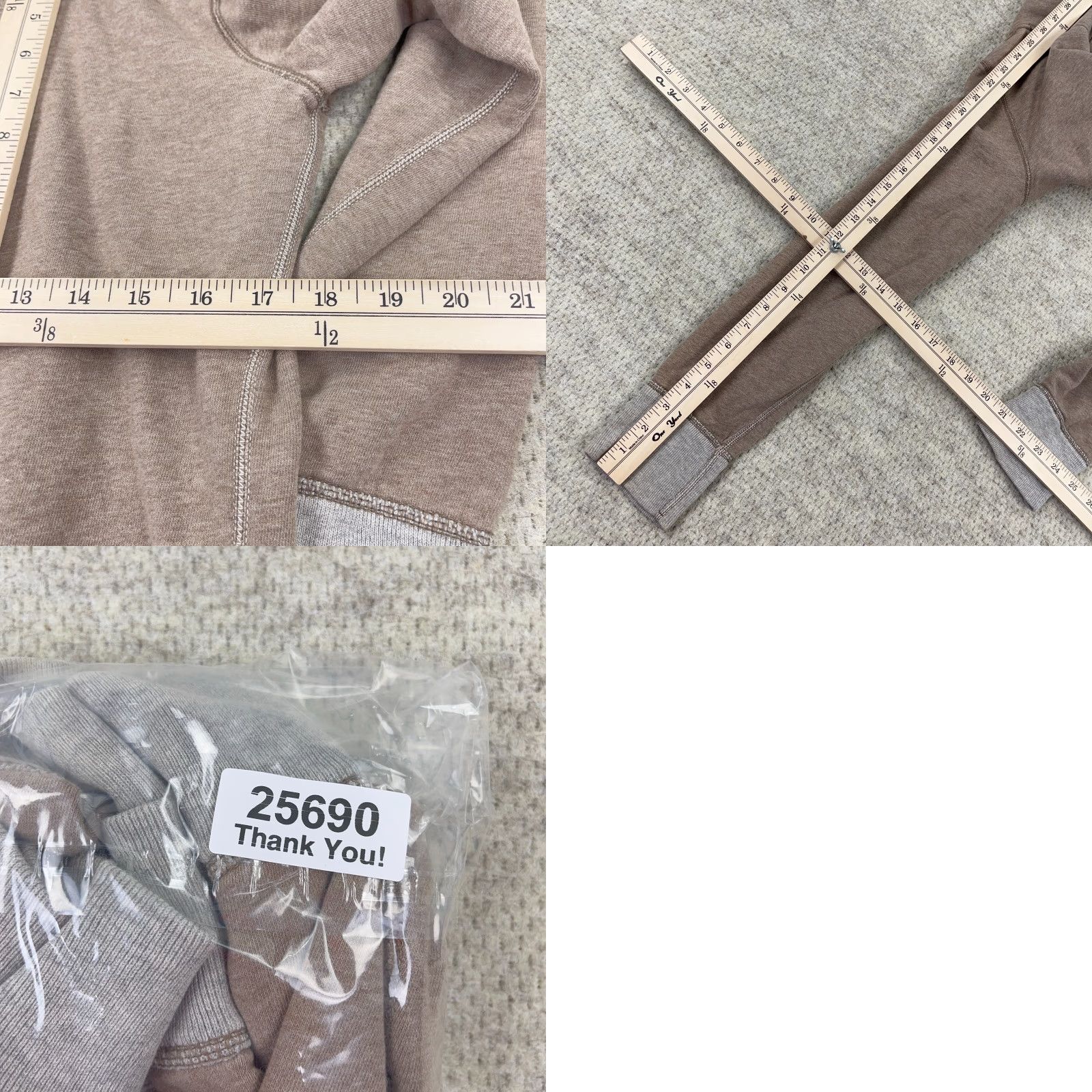 American Eagle Outfitters VINTAGE American Eagle Outfitters Hoodie Women M Brown Faded Spell Out AEO 77 Size M / US 6-8 / IT 42-44 - 9 Thumbnail