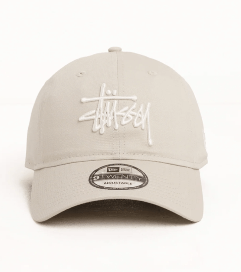 New Era × Stussy Stüssy New Era 9Twenty Basic Strapback Stone Size ONE SIZE - 1 Thumbnail
