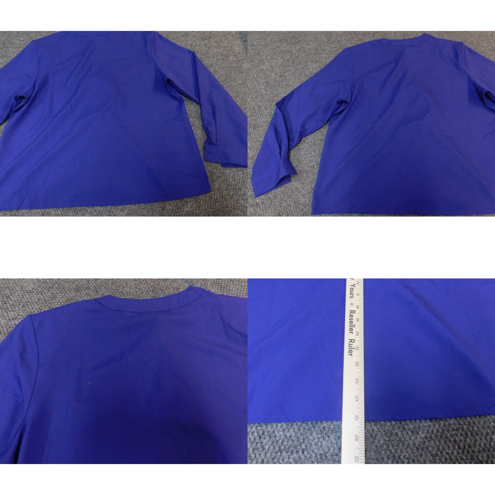 Worthington Worthington Womens Button-Up Shirt 16 Blue Essentials Casual Short Sleeve Cap Sleeve 100% Cotton Button-Up Womens Regular Size 16 Blue Size XXL / US 16-18 / IT 52-54 - 8 Thumbnail