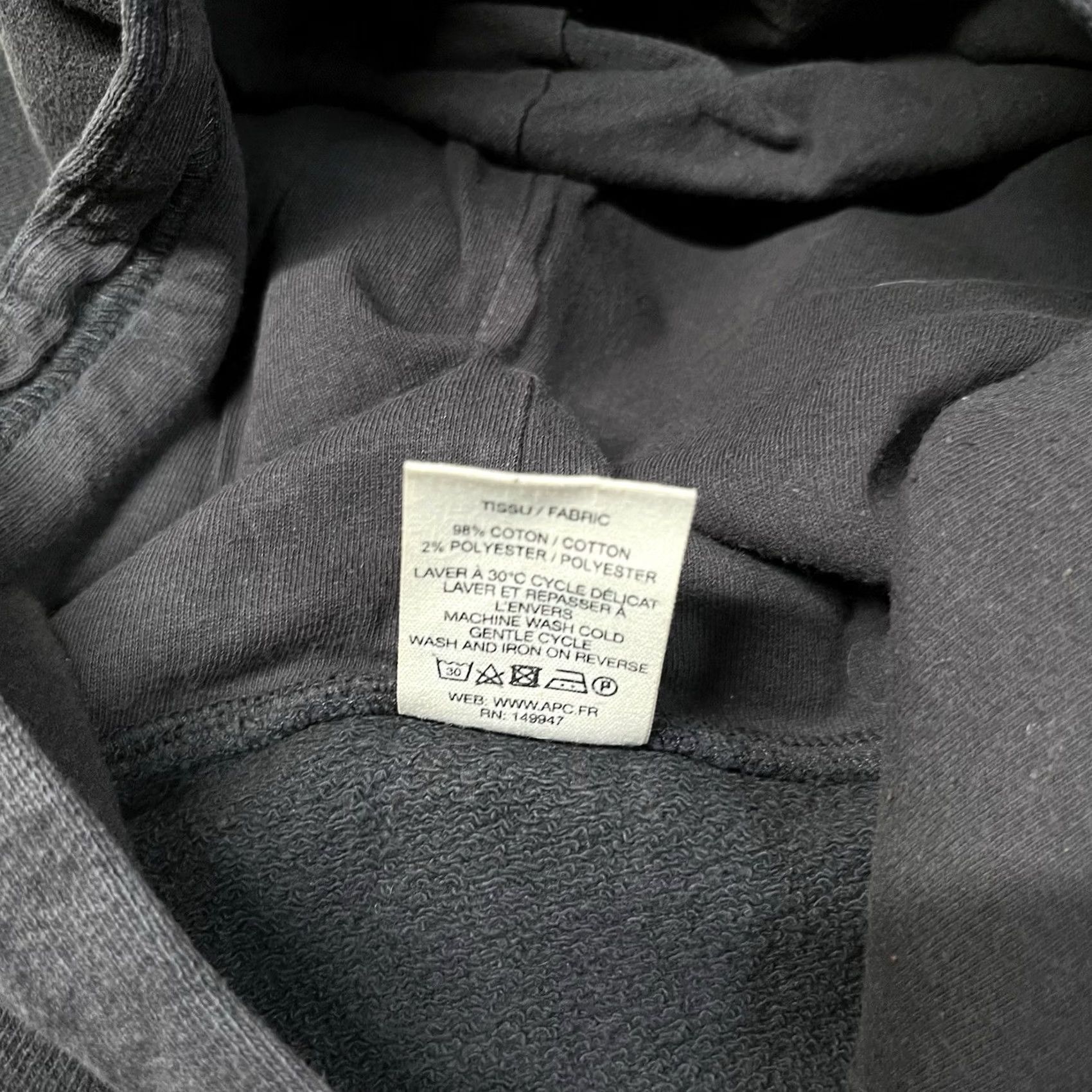 A.P.C. A.P.C. Hoodie Mens L Wayne Faded Sweatshirt Made USA Streetwear Size US L / EU 52-54 / 3 - 5 Thumbnail