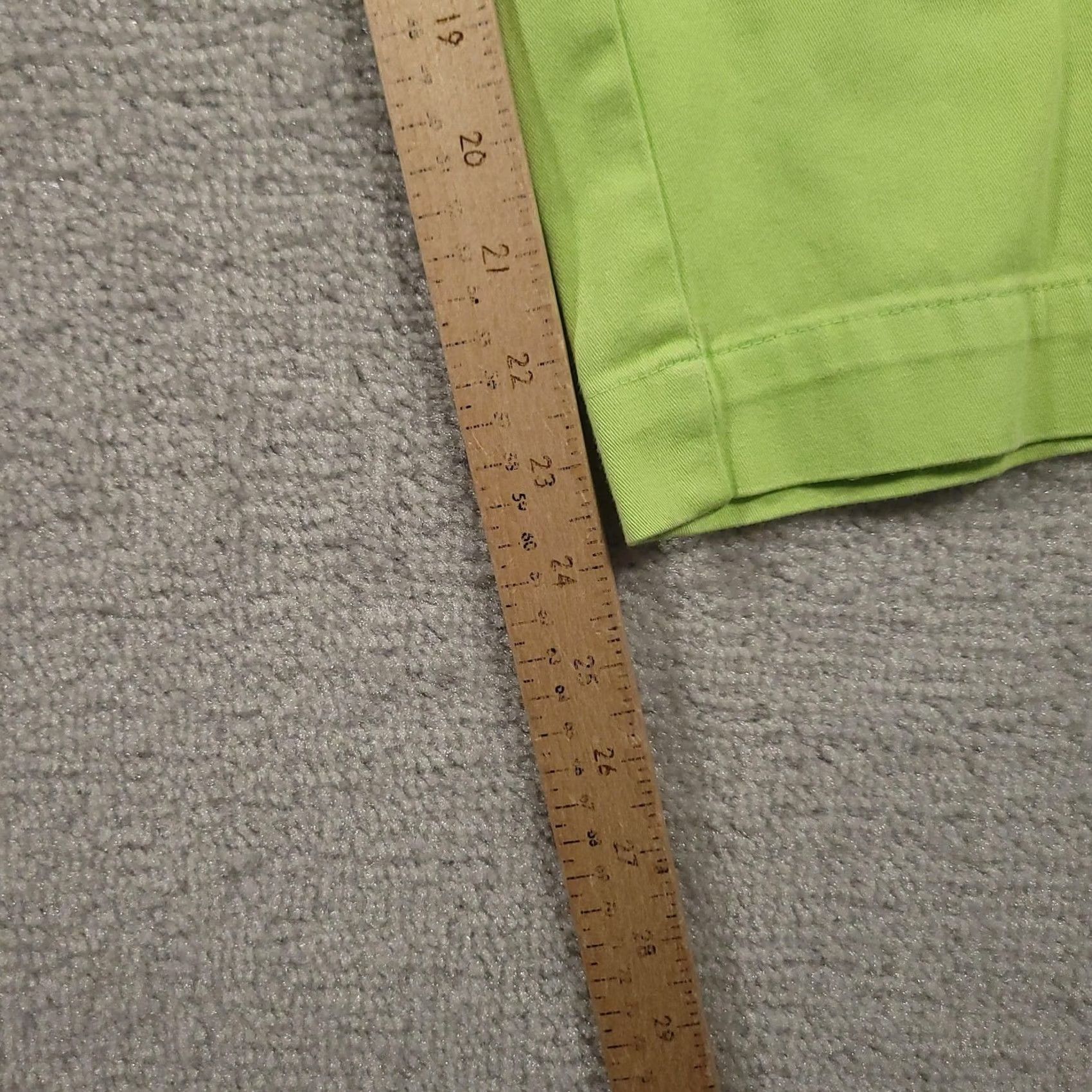Vintage Duck Head Pants Womens 12 Green Stretch Casual Ankle Cropped Button Detail Pockets Size 34" / US 12 / IT 48 - 4 Thumbnail