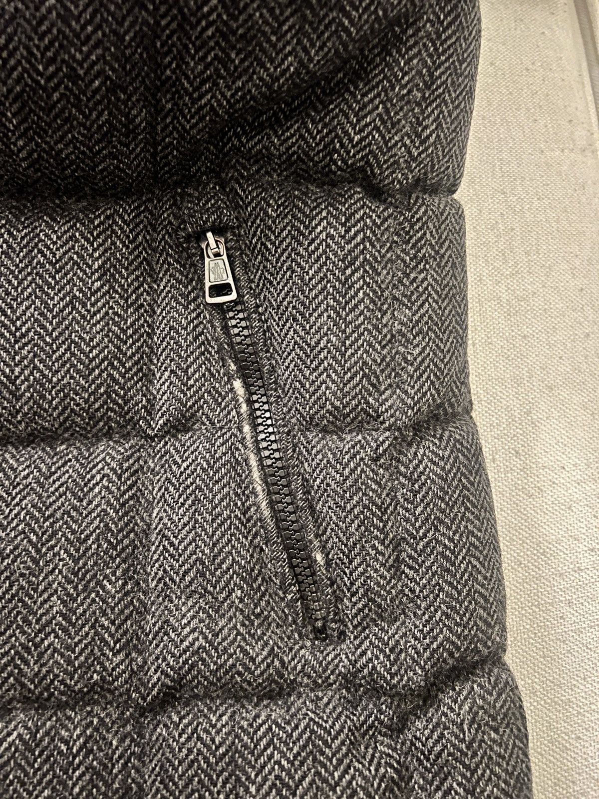 Moncler Guyenne Herringbone Wool Jacket