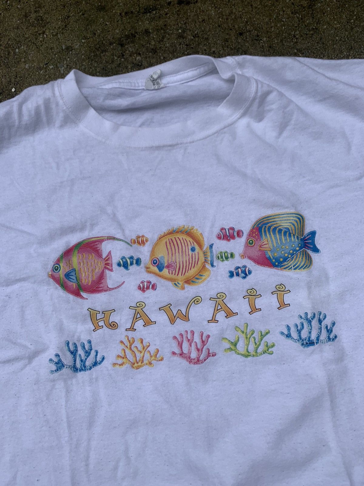 Vintage Vintage Hawaii Fish T Shirt Size US XL / EU 56 / 4 - 2 Thumbnail