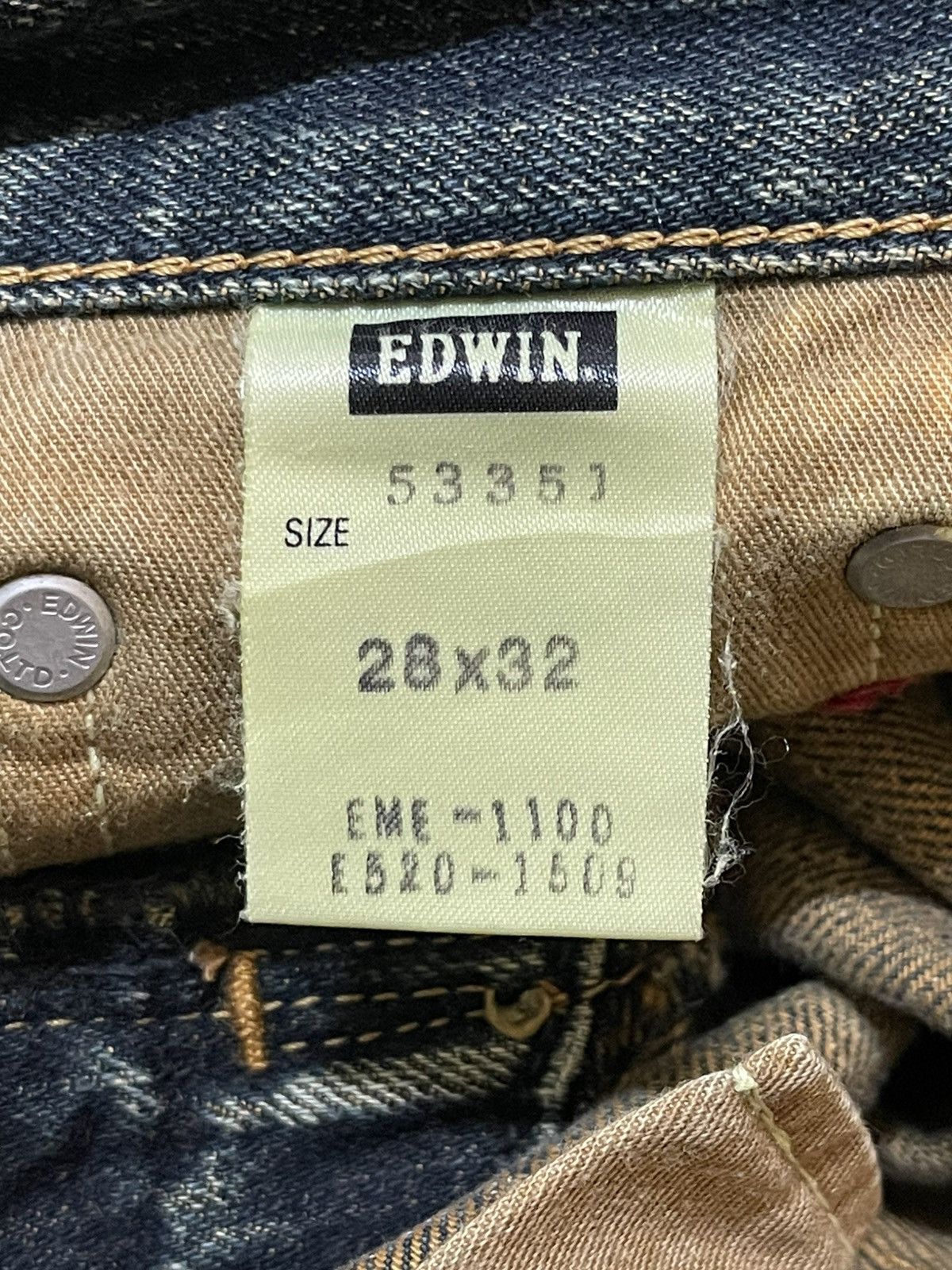 Edwin Vintage Edwin Blue Faded Wash Style Flare Jeans Size US 30 / EU 46 - 9 Thumbnail