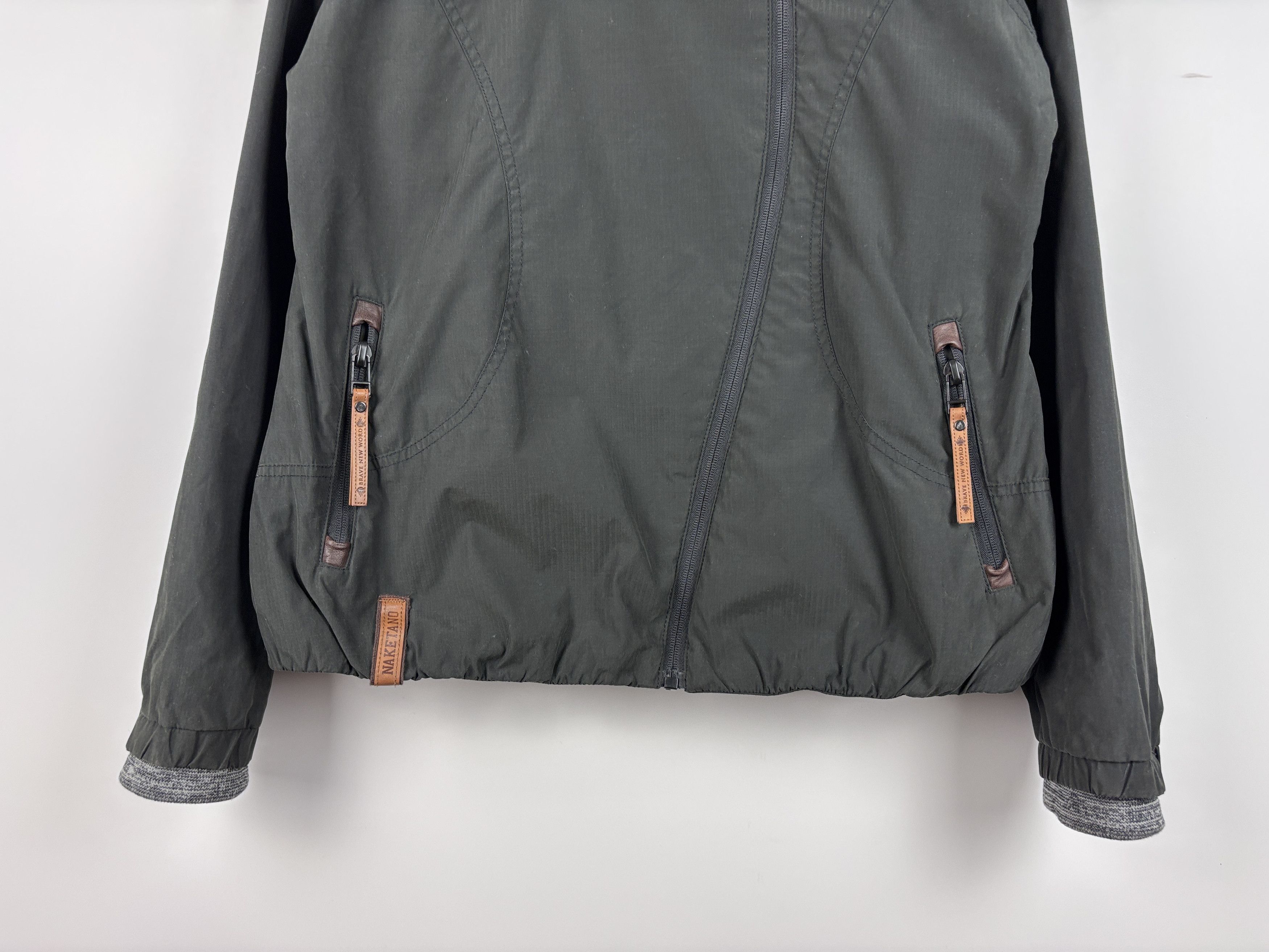 Naketano Womens Naketano Jacket Cotton Blend Gray Size XL Size XL / US 12-14 / IT 48-50 - 3 Thumbnail