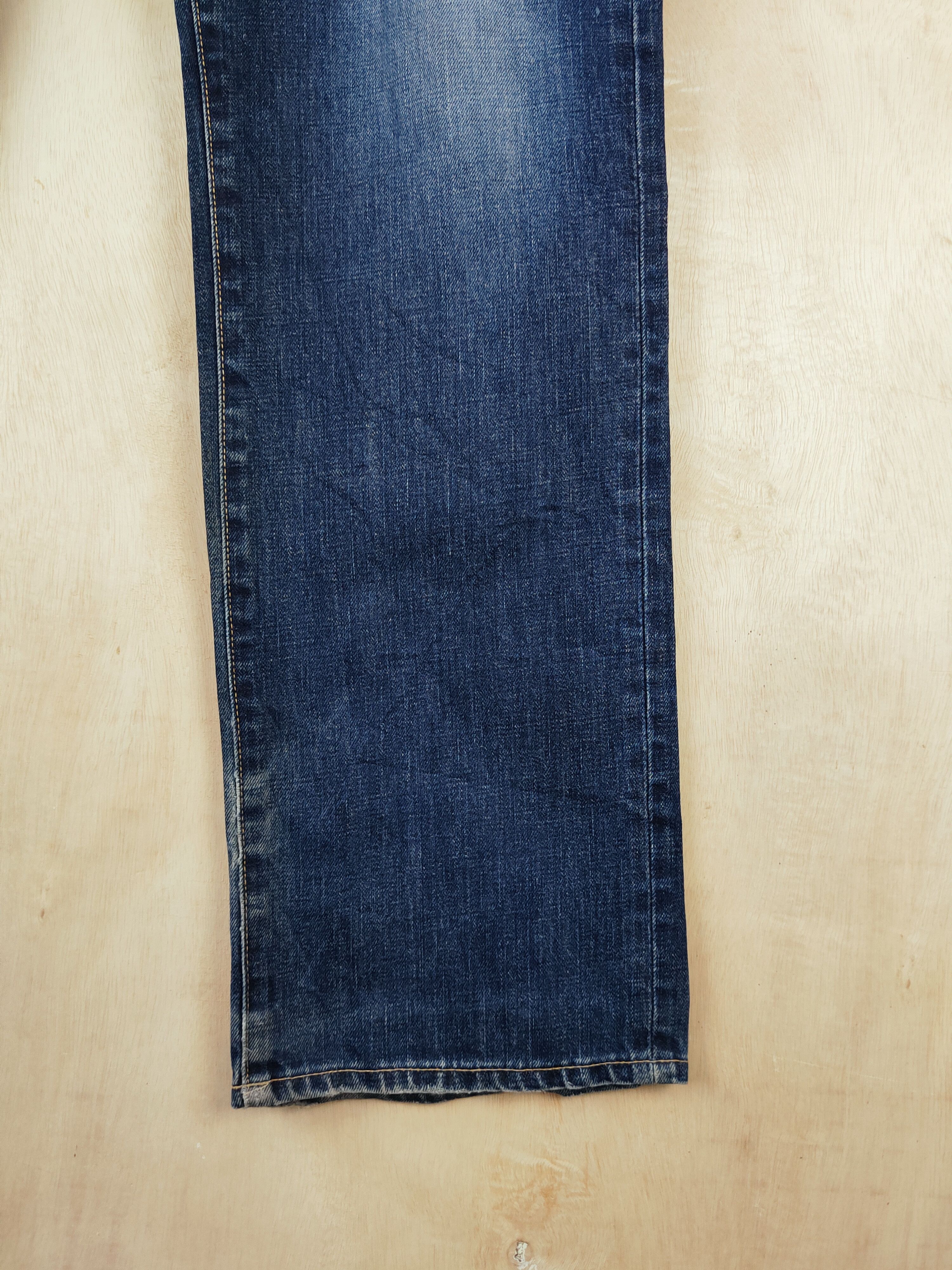 Japanese Brand Uniqlo Dark Blue Distressed Ripped Jeans #S2656 Size US 35 - 6 Thumbnail