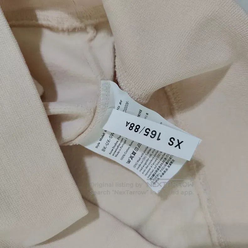 Acne Studios Acne Studios Light Pink Fleece Hooded Sweatshirt Size XS / US 0-2 / IT 36-38 - 5 Thumbnail