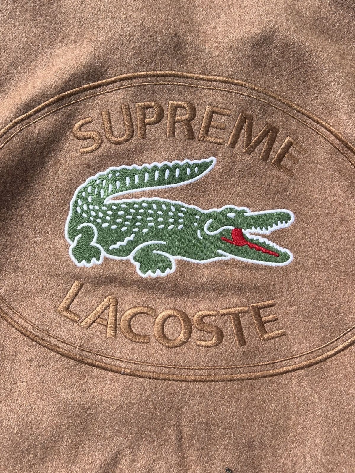 Lacoste × Supreme Supreme x Lacoste Wool Bomber Jacket - FW19 Collaboration Size US S / EU 44-46 / 1 - 14 Thumbnail