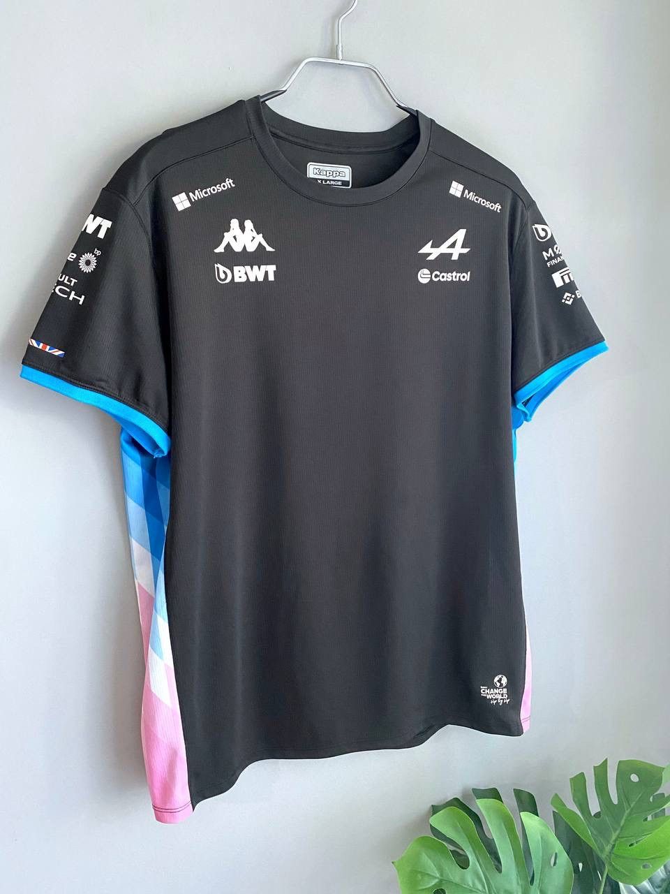 Kappa Alpine Formula 1 Team Racing T-Shirt, Unisex Mens M, Wmns XL Size US XL / EU 56 / 4 - 4 Thumbnail