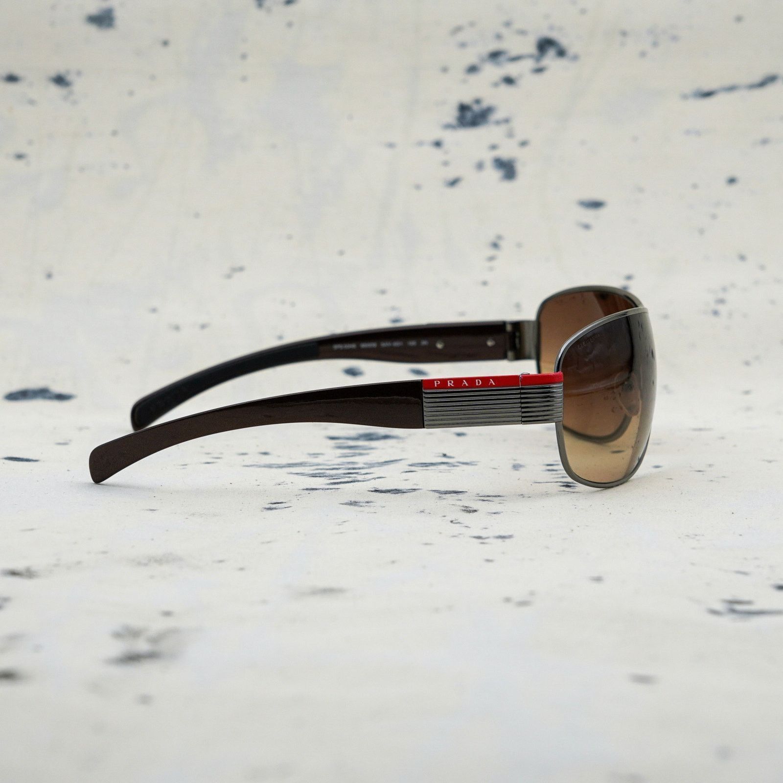 Prada Vintage prada brown gradient sport logo aviator sunglasses Size ONE SIZE - 3 Thumbnail