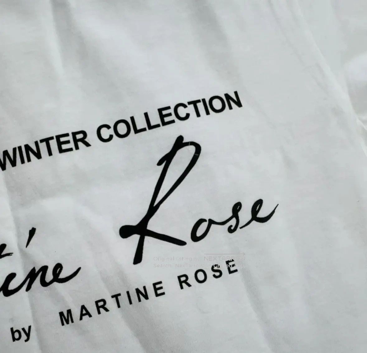 Martine Rose White Logo Tee M Xmmm82608, Men's — image 4 of 6