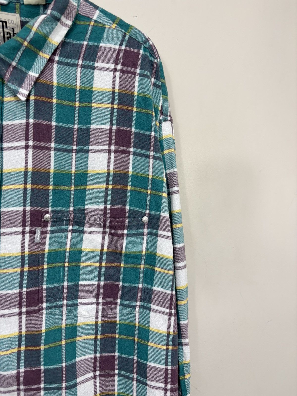 Levi's Levi’s Silver Tab Oversized Men’s Plaid Check Flannel Shirt Size US XL / EU 56 / 4 - 5 Thumbnail