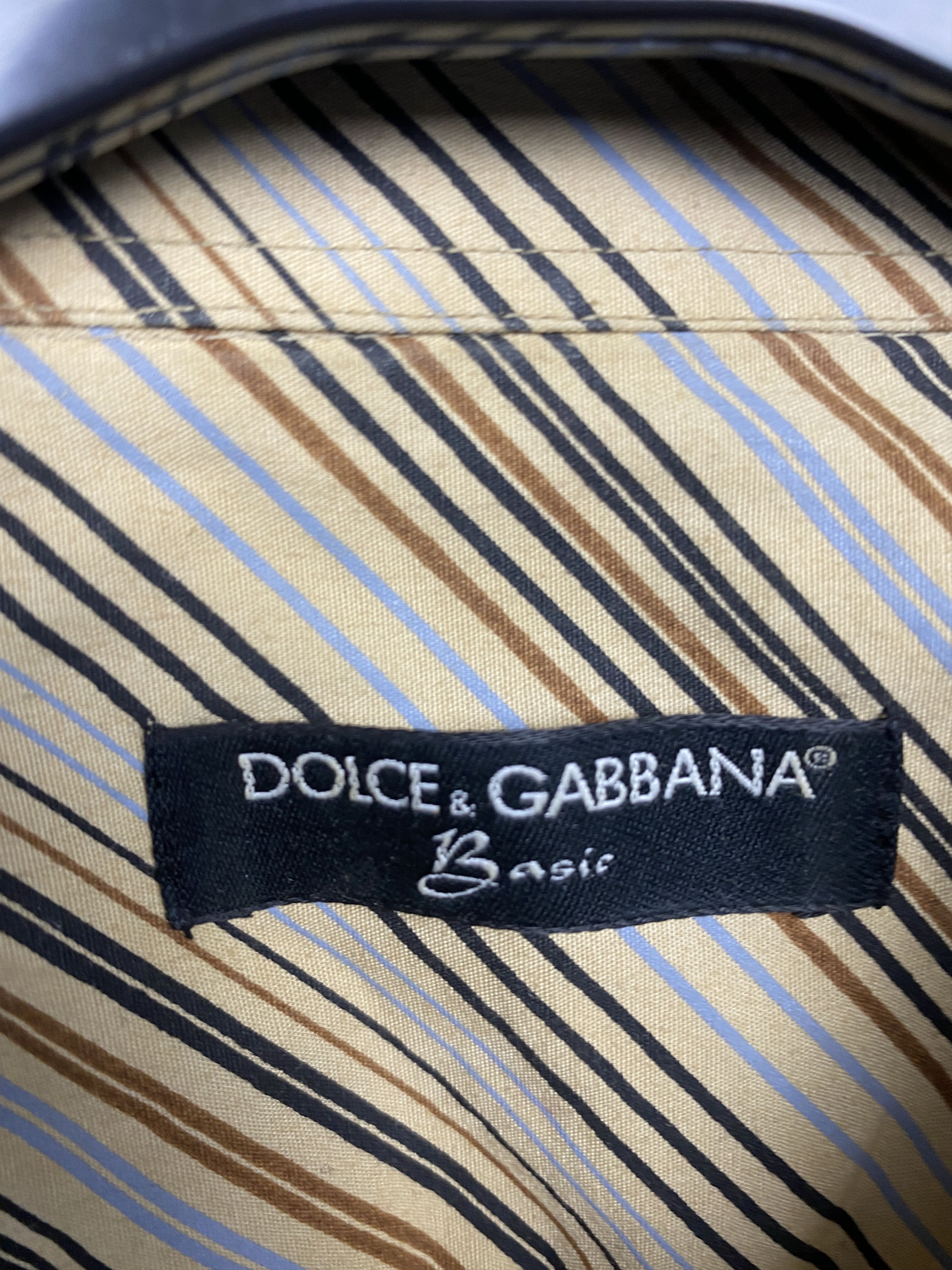 Dolce & Gabbana × Vintage Dolce & Gabbana Vintage Mens Striped Long Sleeve Shirt Size US M / EU 48-50 / 2 - 3 Thumbnail