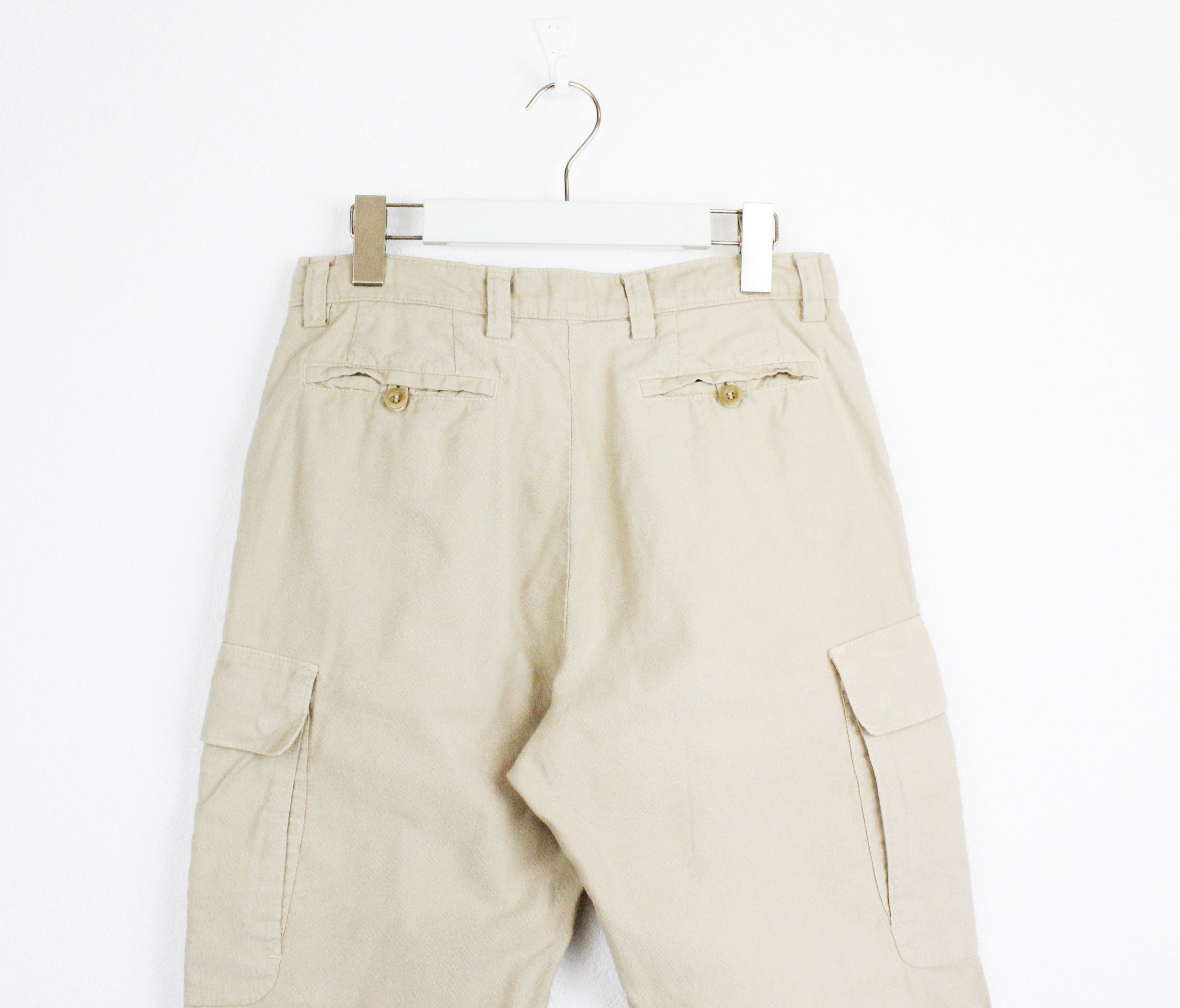 Moncler Moncler Beige Tab Logo Cargo Pants Trousers Size US 30 / EU 46 - 6 Thumbnail