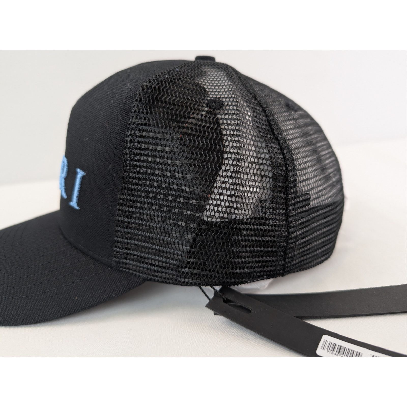 Amiri o1rshd1 Q:3 / Trucker Cap / Hat in Black / Carolina Blue Size ONE SIZE - 4 Thumbnail