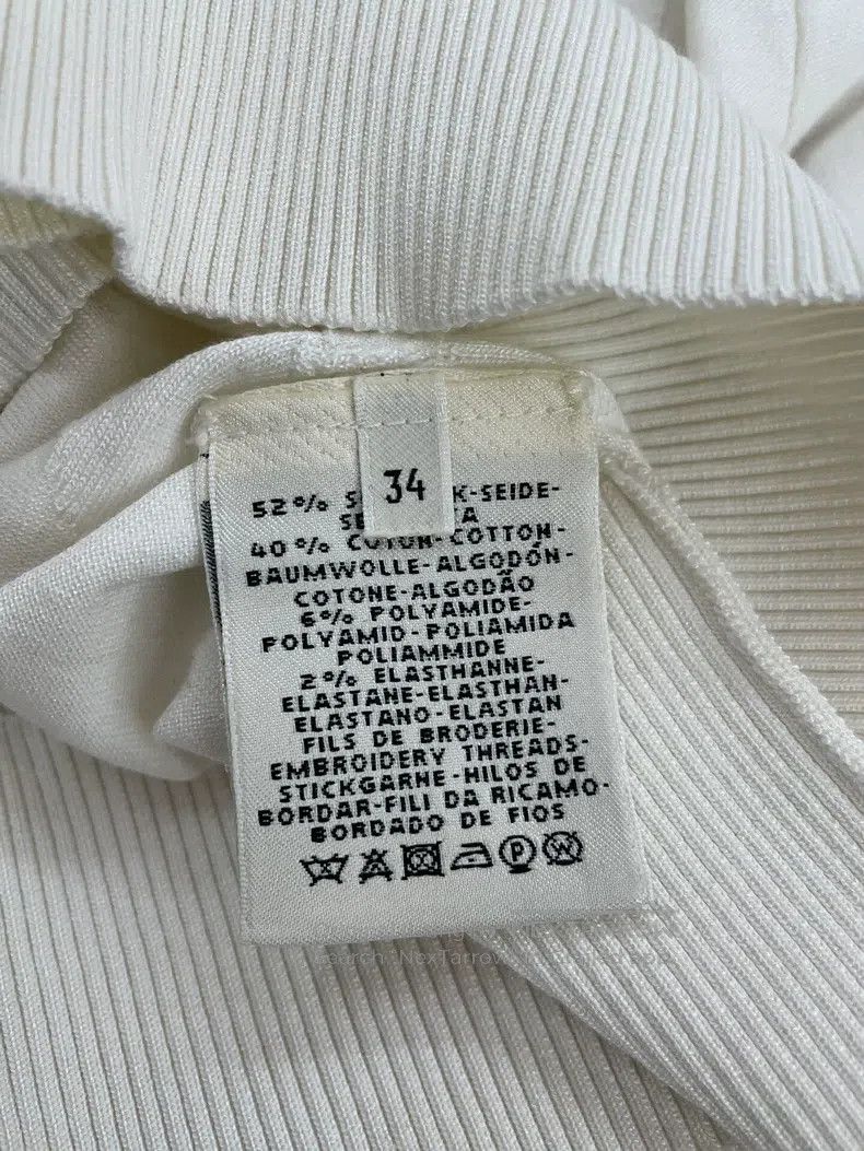 Other Hermes White Short Sleeve Knit Top Size XXS / US 00 / IT 34 - 5 Thumbnail