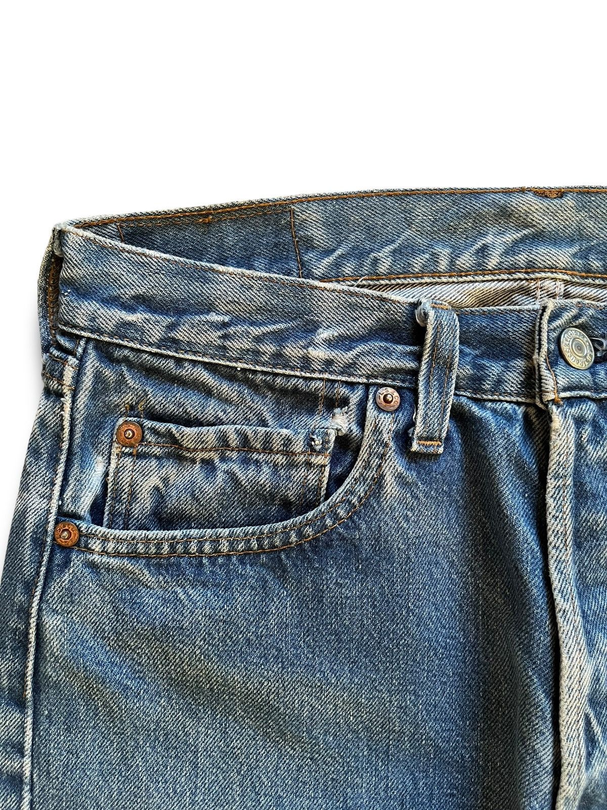 Levi's Vintage 70s Levis 501 Selvedge 524 Loose Jean Shorts Jorts Size US 29 - 6 Thumbnail
