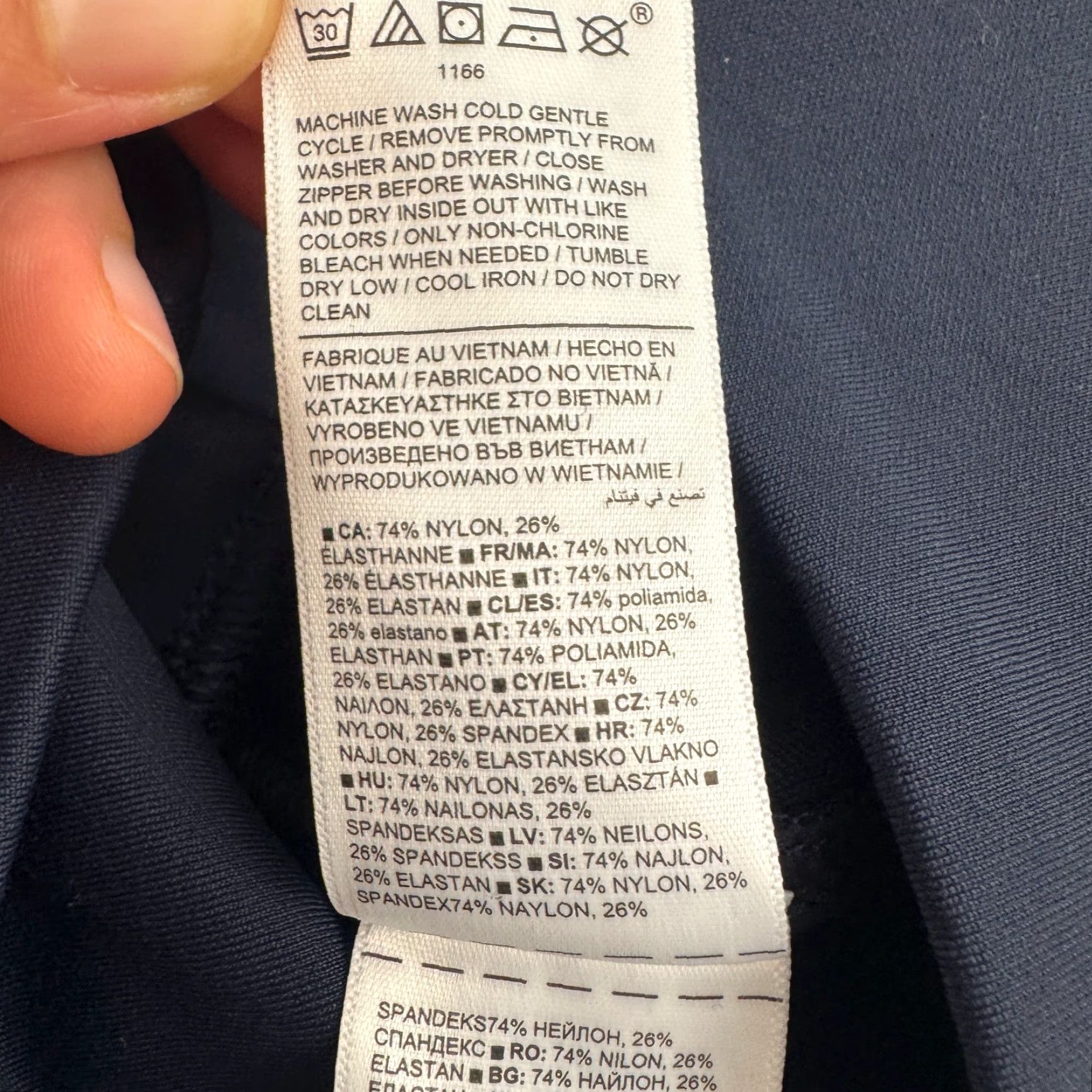 Athleta Athleta Delancey Skyline Stretch Leggings Women’s Small Navy Blue Ankle Zip Activewear Size 28" / US 6 / IT 42 - 7 Thumbnail
