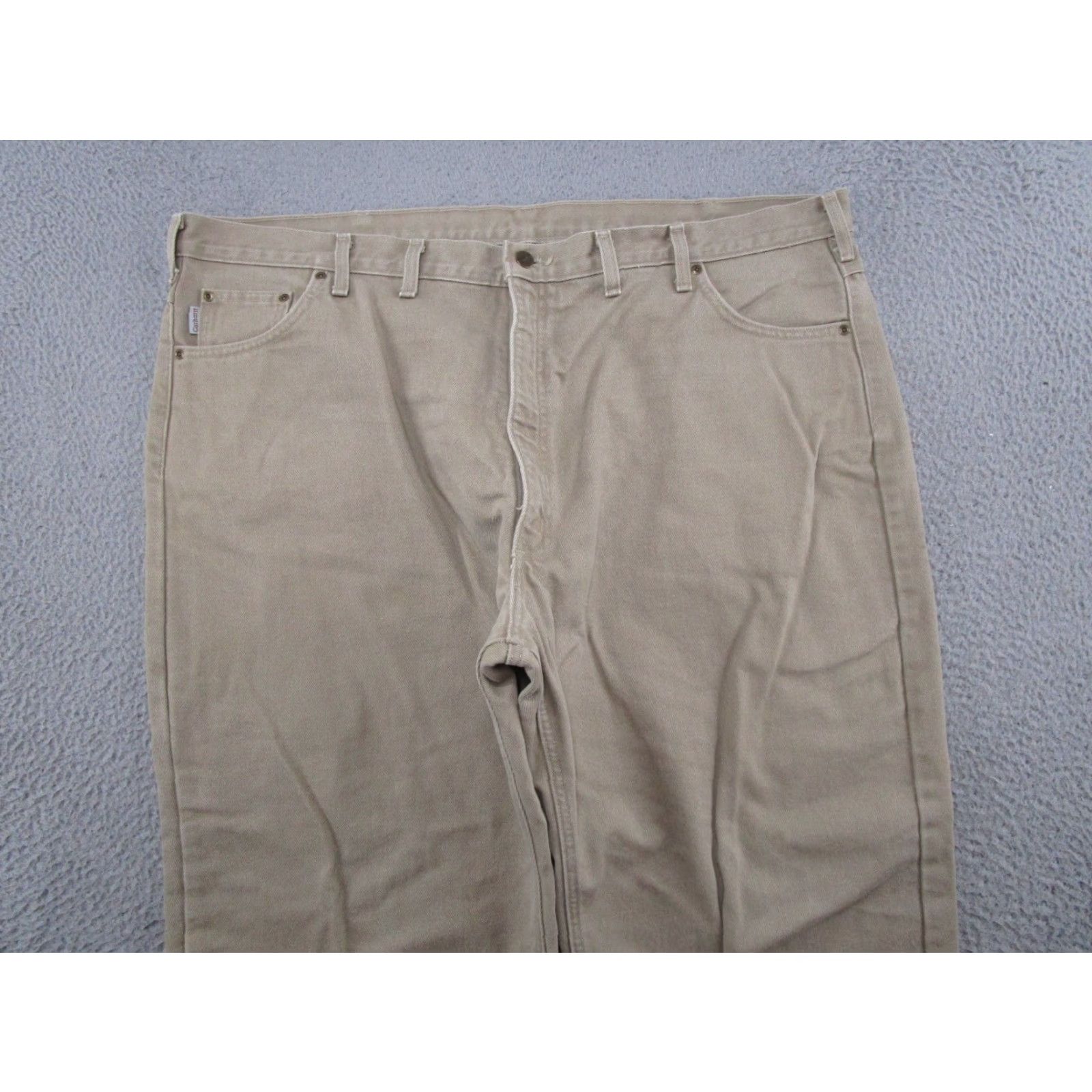 Carhartt Men's Vintage Carhartt B162 Flannel Lined Straight Leg Tan Jeans Sz 48x32 Size US 32 / EU 48 - 4 Thumbnail