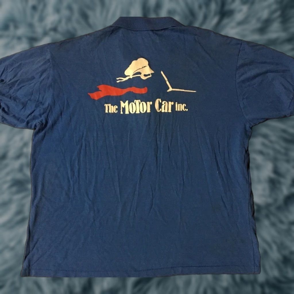 Vintage VINTAGE Motor Car Inc Faded Distress Mechanic Polo Shirt L USA Blue 80s 90s Shirt Mens Retro Grunge Punk Car USA Mechanics Size US L / EU 52-54 / 3 - 1 Thumbnail