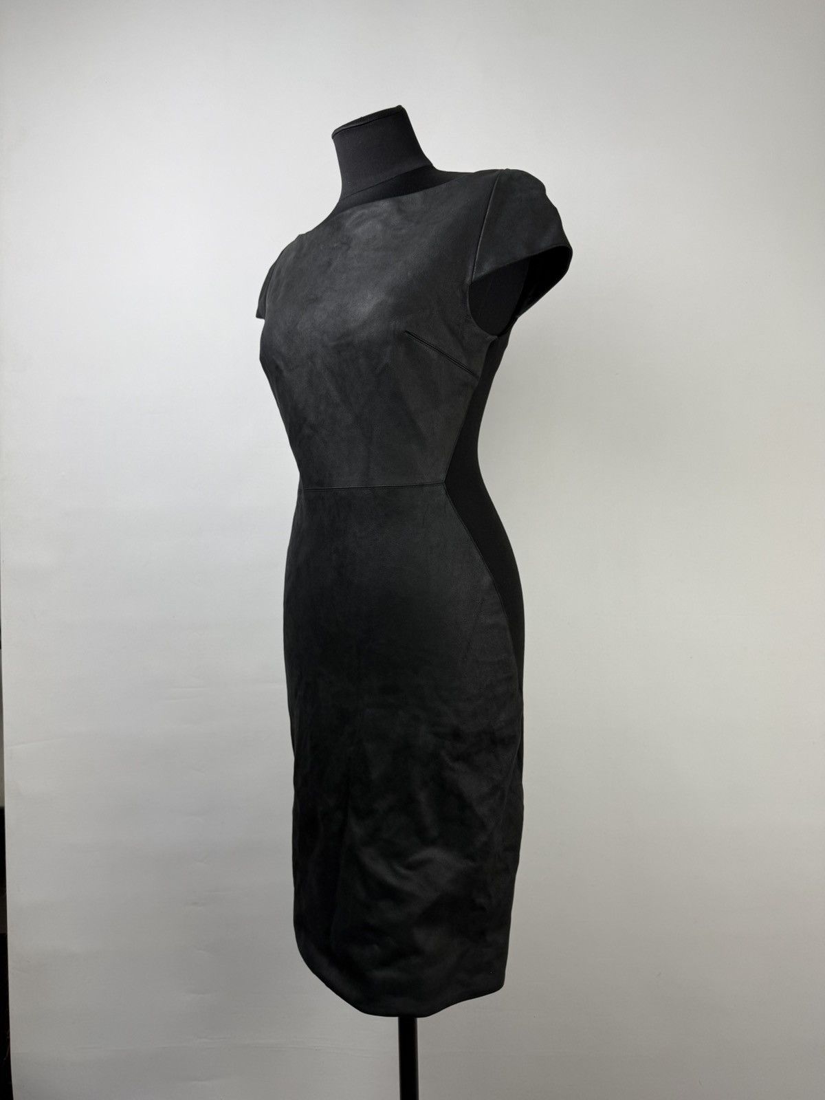 Gareth Pugh Gareth Pugh FW14 Zip Leather Viscose Zip Midi Dress Size M / US 6-8 / IT 42-44 - 1 Thumbnail