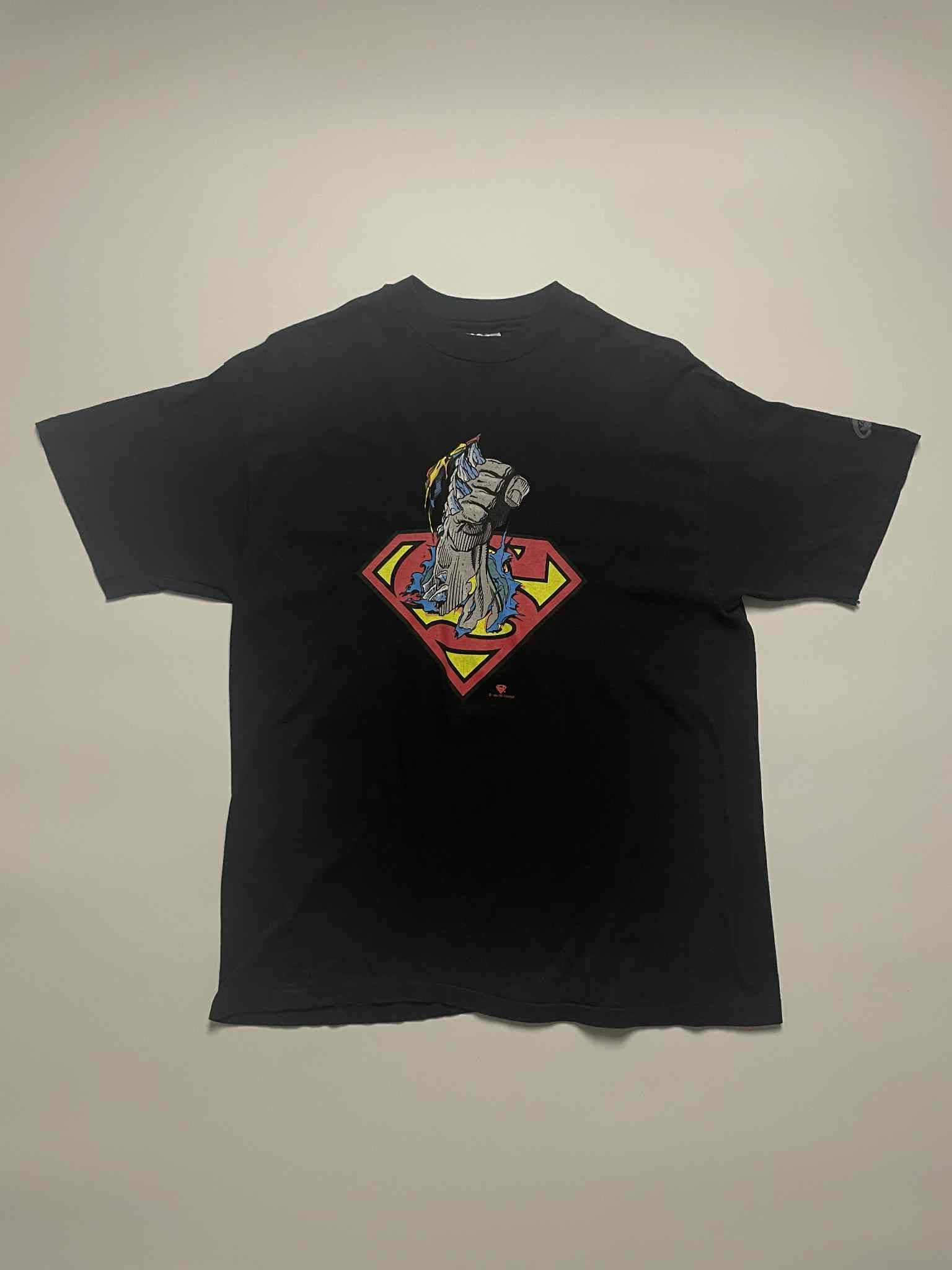 Band Tees Vintage Superman 90s DC Comics Shirt Size US L / EU 52-54 / 3 - 1 Thumbnail
