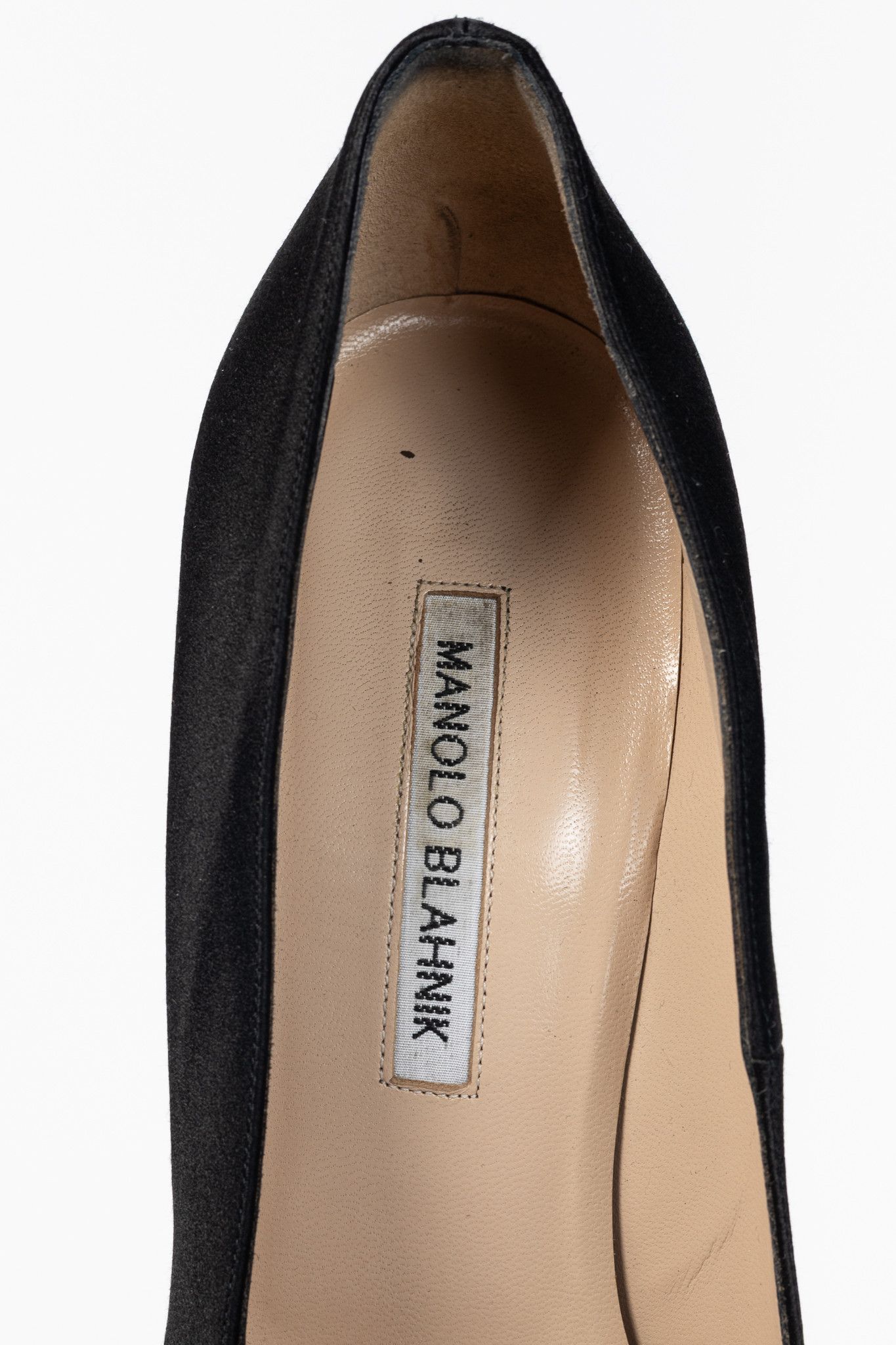 Manolo Blahnik Manolo Blahnik BB Black Satin Pointed-Toe Heels Size US 8.5 / IT 38.5 - 9 Thumbnail
