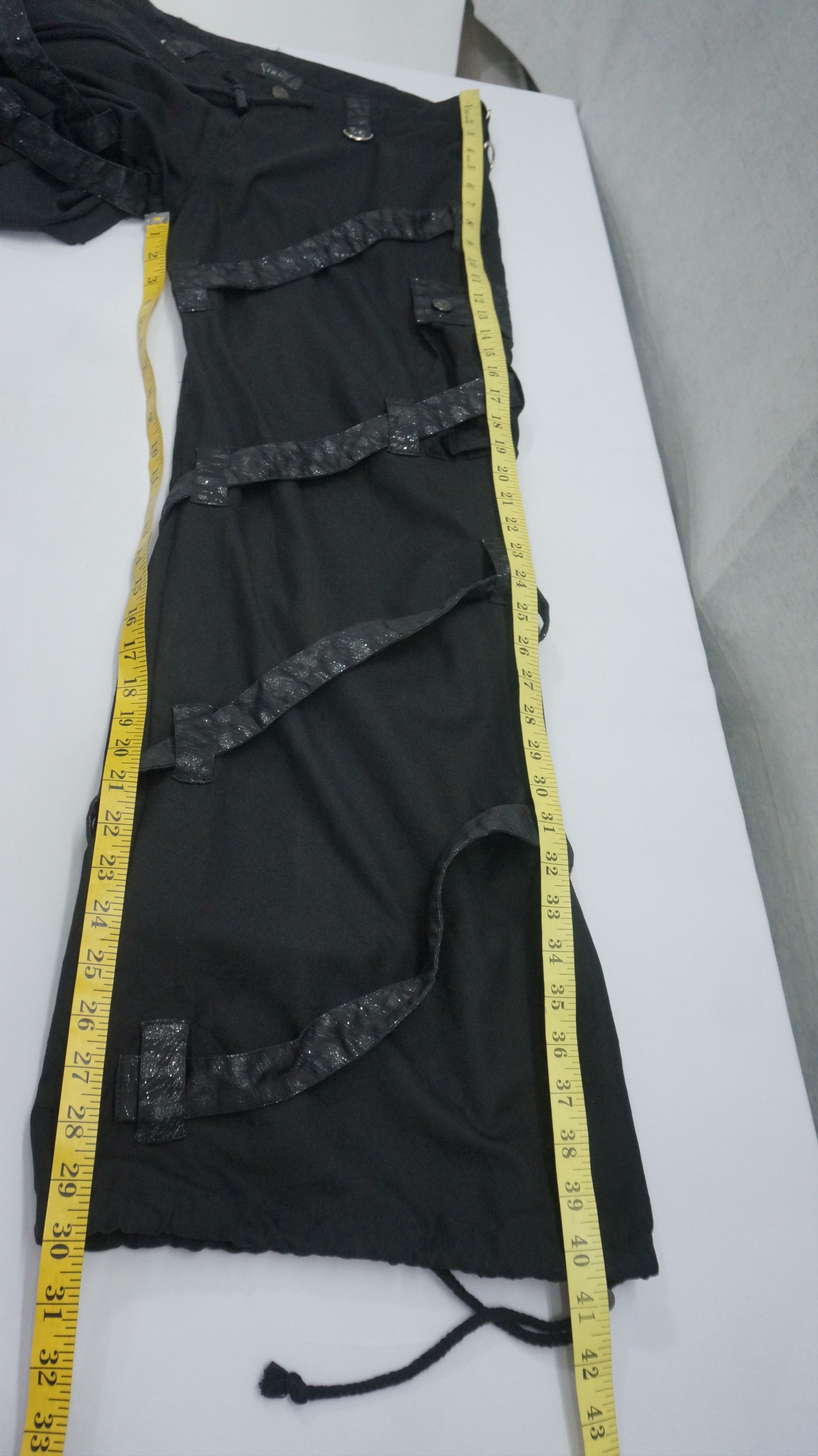 Japanese Brand HolyFlare 🔥 SIXH JAPAN Bondage Wide Flare Cargo Pants Size US 31 - 11 Thumbnail