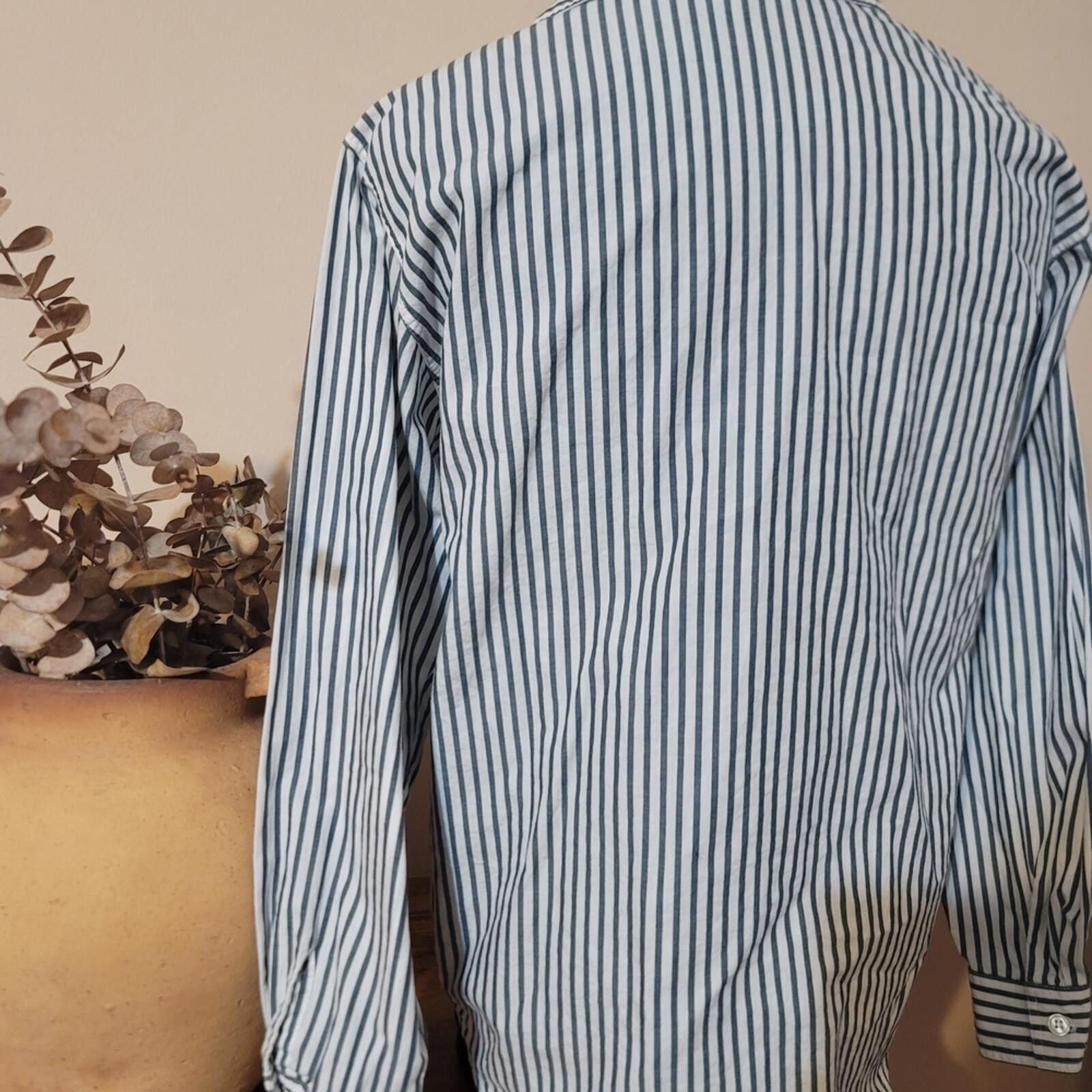 Other Talbots Women's Stripe Button-Up Shirt 100% Cotton Sz M Size M / US 6-8 / IT 42-44 - 9 Thumbnail
