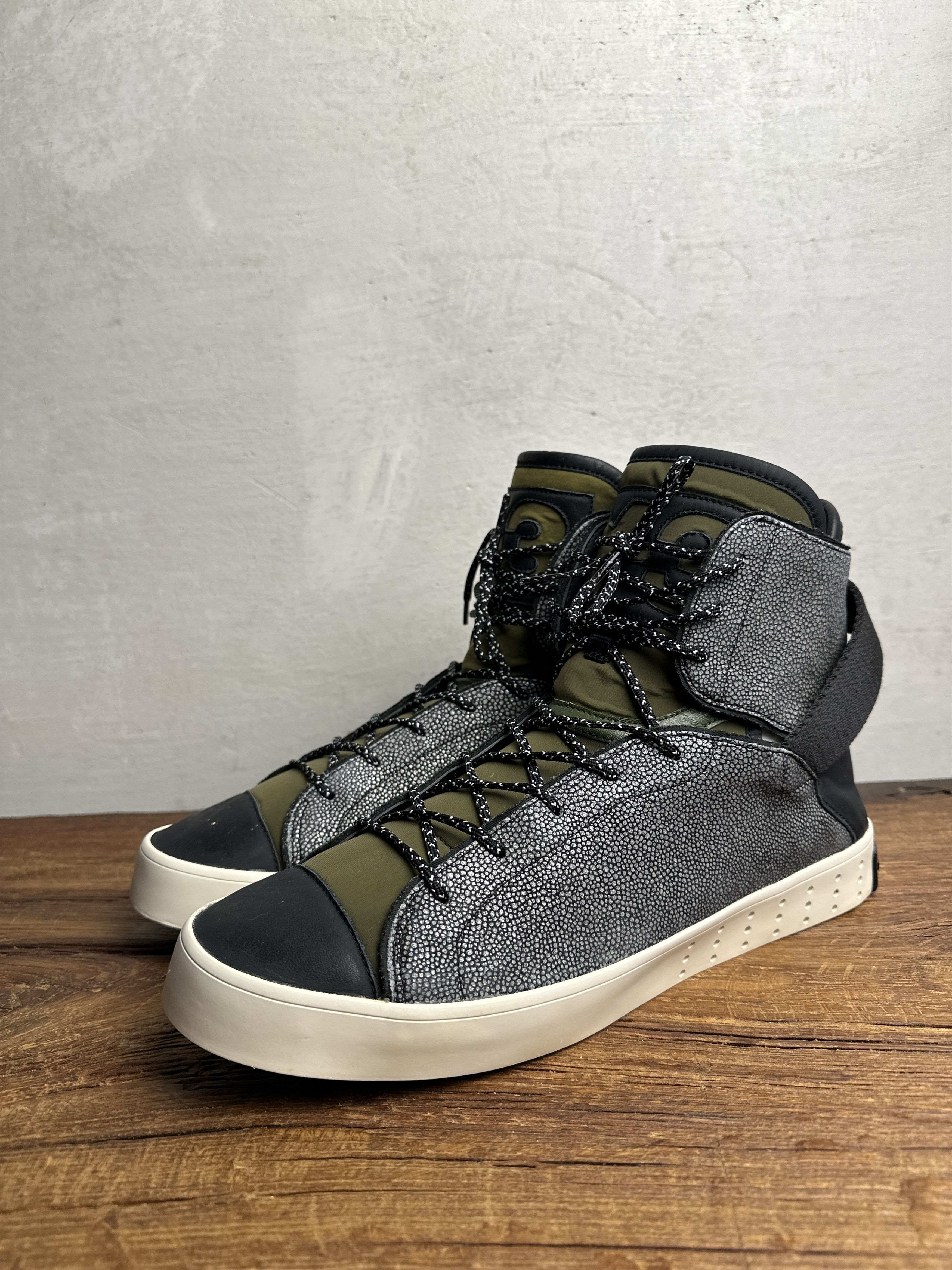 Adidas Adidas Y-3 Laver Hi-Top Green Sneakers Size US 10.5 / EU 43-44 - 1 Thumbnail