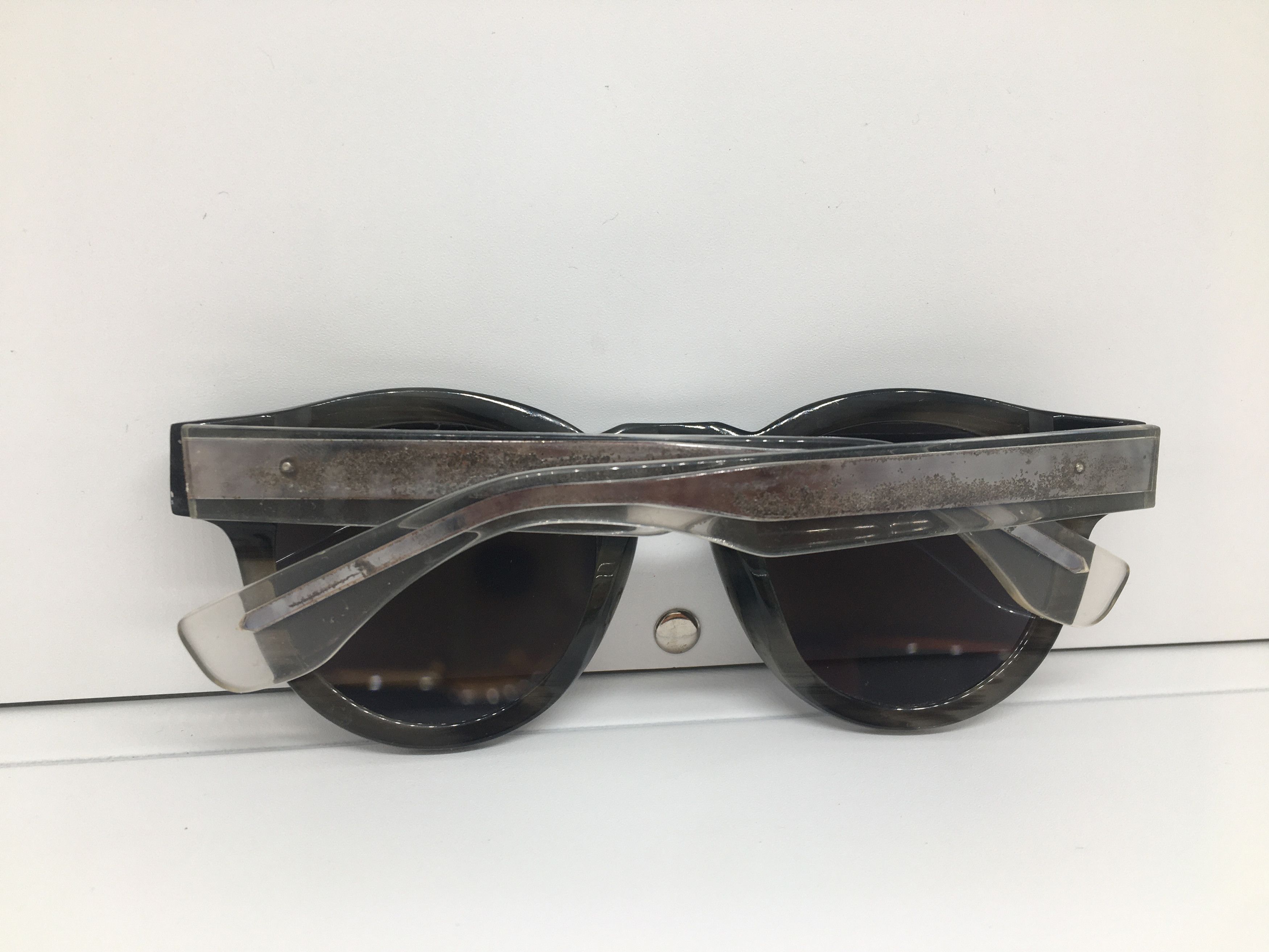 Vintage Vintage Handmade Acetate Keyhole Sunglasses Frame Size ONE SIZE - 10 Thumbnail