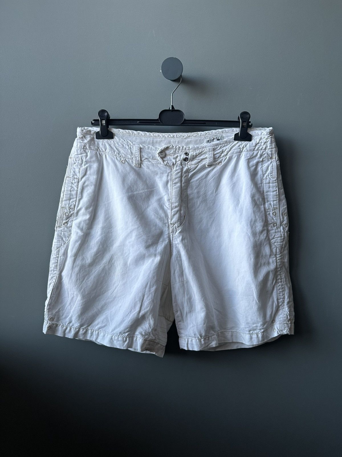 Polo Ralph Lauren Polo Ralph Lauren White Linen Cotton Shorts Size 34 Size US 34 / EU 50 - 1 Thumbnail