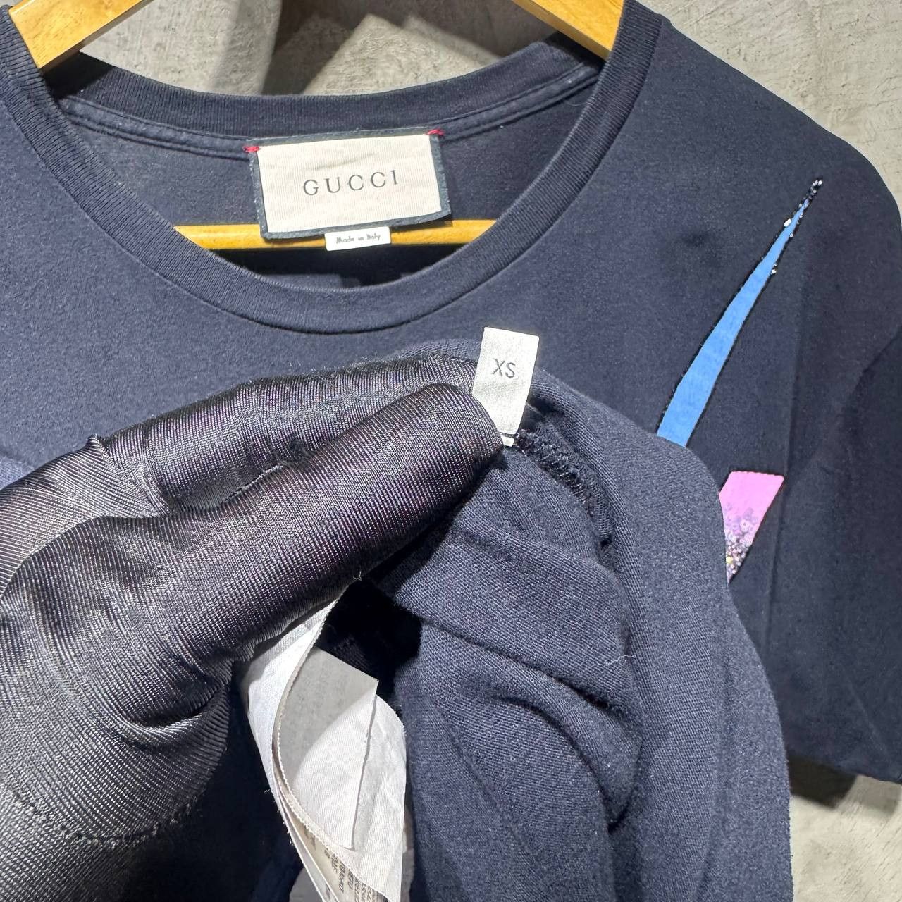Gucci Gucci Blade Sequin multicolor tee Size US M / EU 48-50 / 2 - 10 Thumbnail
