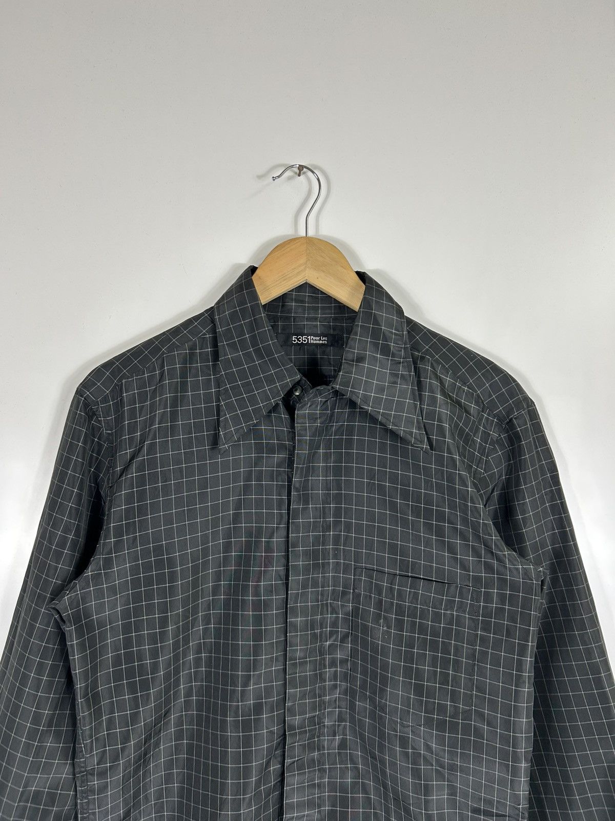 5351 POUR LES HOMMES ⚡️Vintage 5351 Pour Les Hommes Nylon Button Shirt Jacket Size US M / EU 48-50 / 2 - 4 Thumbnail