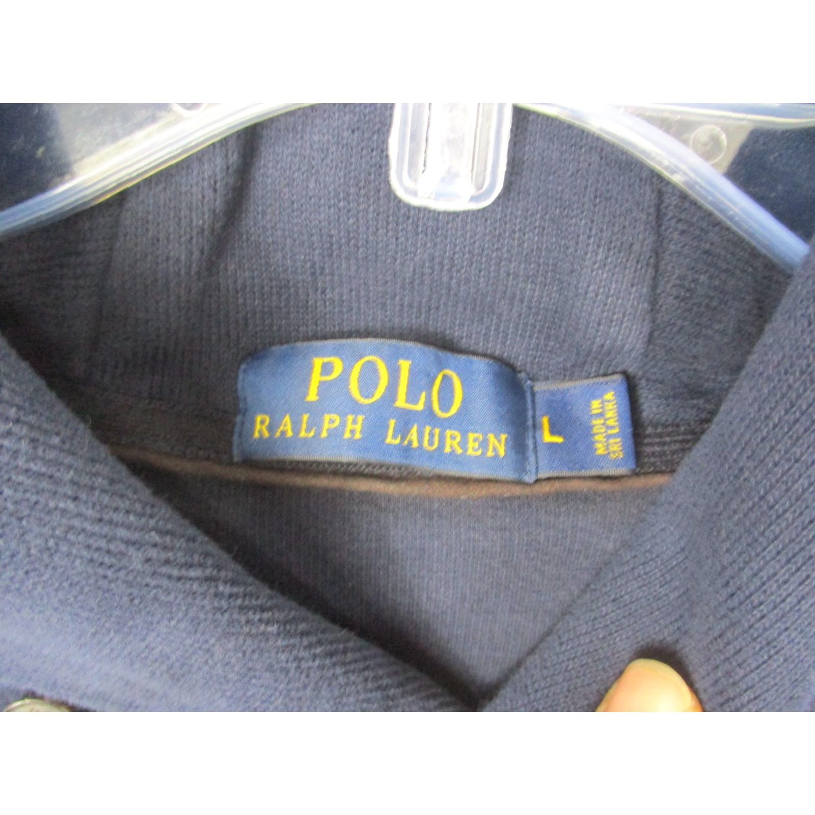 Polo Ralph Lauren VINTAGE Polo Ralph Lauren Sweatshirt Mens Large Navy Shawl Collar Elbow Patches Pullover Size US L / EU 52-54 / 3 - 4 Thumbnail