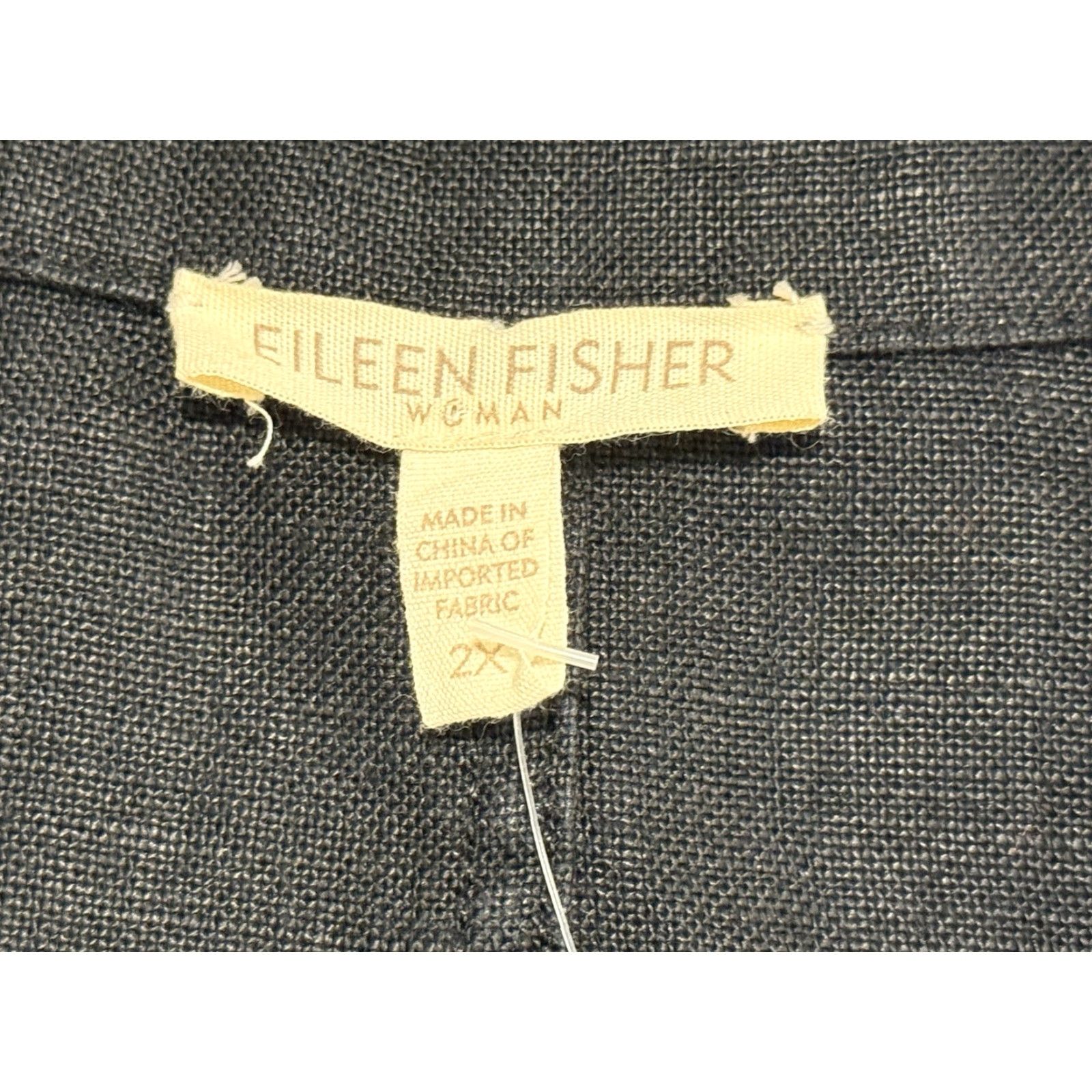 Eileen Fisher VINTAGE Eileen Fisher Blazer Women 2X Plus Size Linen Classic Formal Casual Fall Spring Winter Black Size XXL / US 16-18 / IT 52-54 - 5 Thumbnail