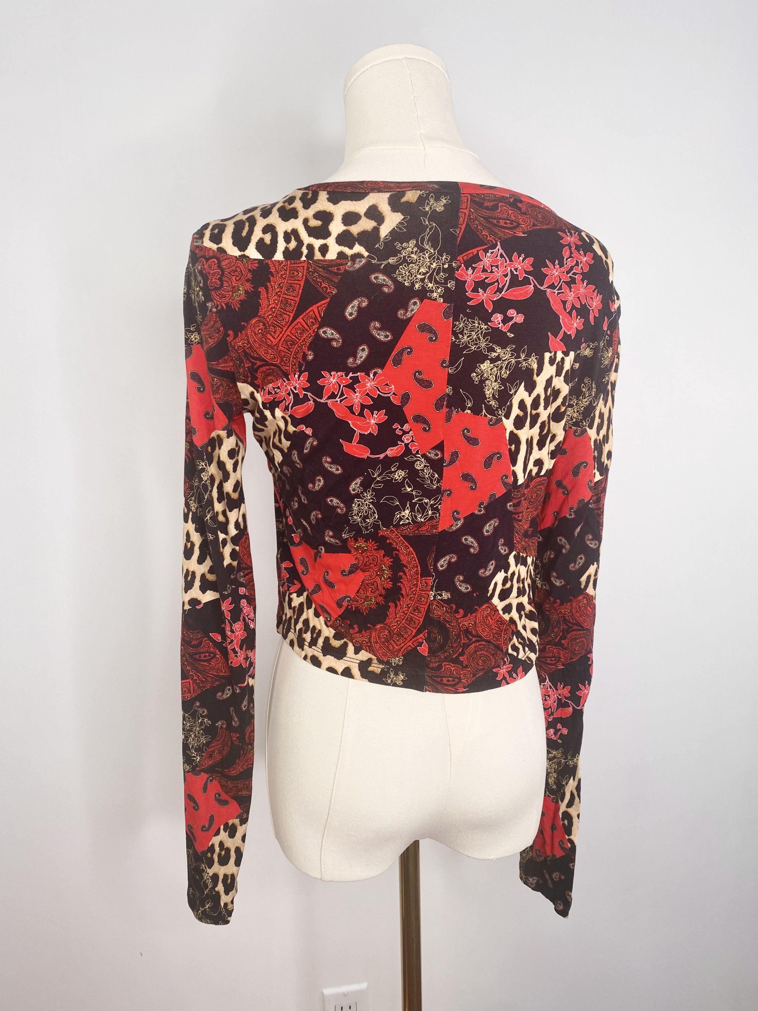 Alice + Olivia Patchwork Leopard & Paisley Sweater - Alice + Olivia Size S / US 4 / IT 40 - 5 Thumbnail