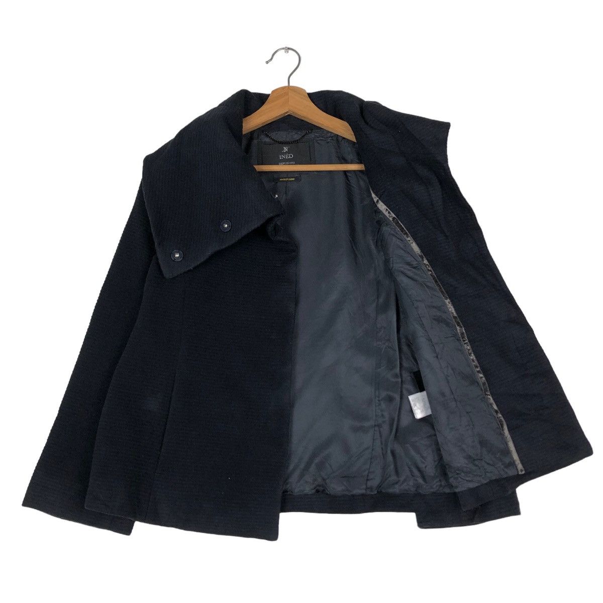 Japanese Brand 🔥Biker Cropped Wool Jacket Ined Japan Made Size US M / EU 48-50 / 2 - 11 Thumbnail