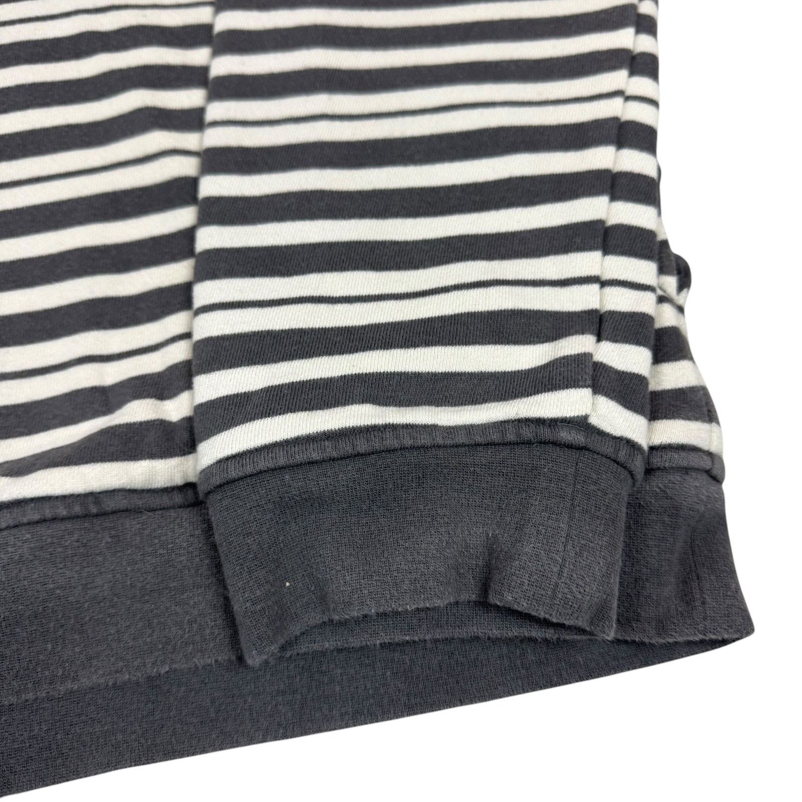 The Hundreds Vintage The Hundreds Mens Gray White Cotton Striped Hoodie M Size US M / EU 48-50 / 2 - 5 Thumbnail