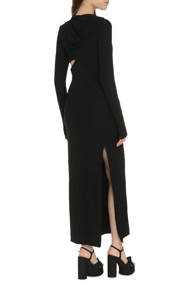 Versace o1y0226 Maxi Dress in Black Size M / US 6-8 / IT 42-44 - 5 Thumbnail