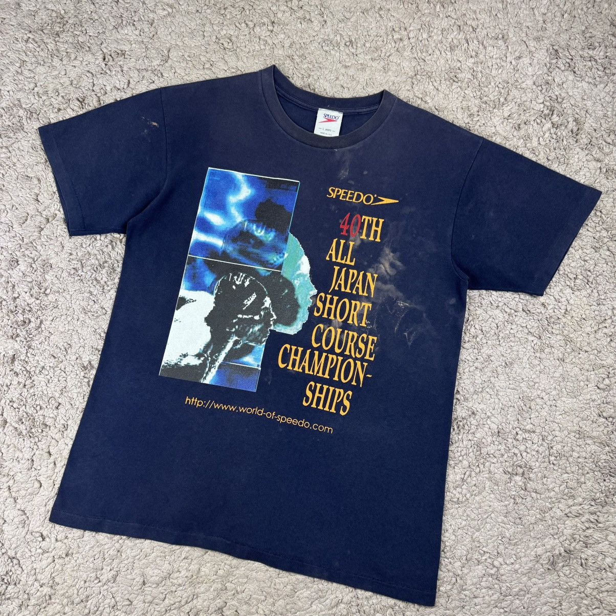Speedo Vintage 90’s Speedo 40th All Japan Championships T-shirt Size US L / EU 52-54 / 3 - 4 Thumbnail
